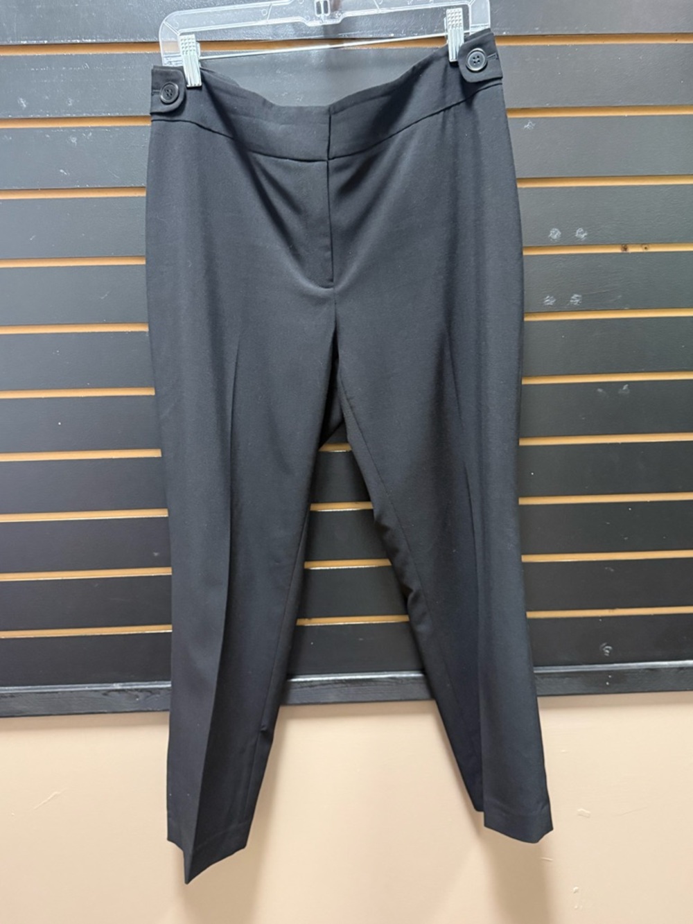 Nine West Black Ankle Pants Size 10 Stretch Slim Career Work